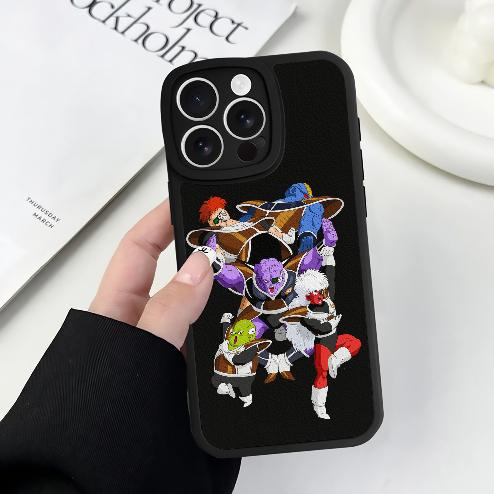 （画像用） ドラゴンボール DRAGON BALL 【iPhone 16シリーズ対応】シリコンスマホケース（レザー調） 材質：シリコン